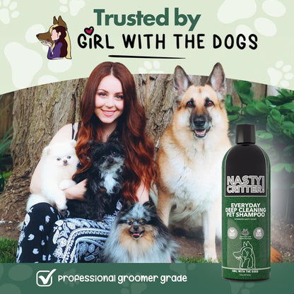 Nasty Critter! by Girl with the Dogs - Made in USA - Deep Clean Everyday Dog Shampoo for 8 Weeks+ (16 Oz)2