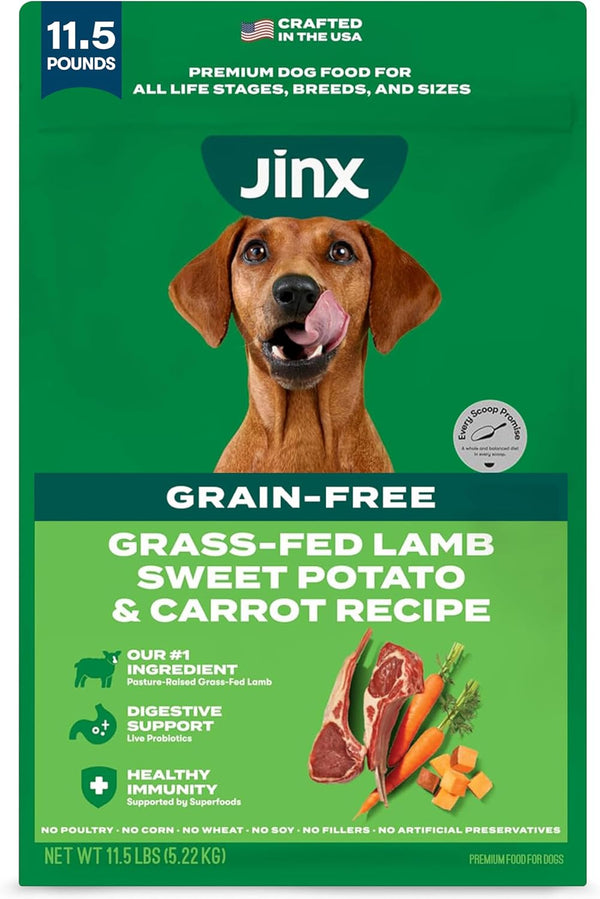 Jinx Grain Free Dry Dog Food - Real Salmon, Sweet Potato & Carrot, 4Lb | Premium Kibble for Digestive Support & Healthy Immunity - No Fillers, All Lifestages (Puppy, Adult & Senior), Breeds & Sizes16