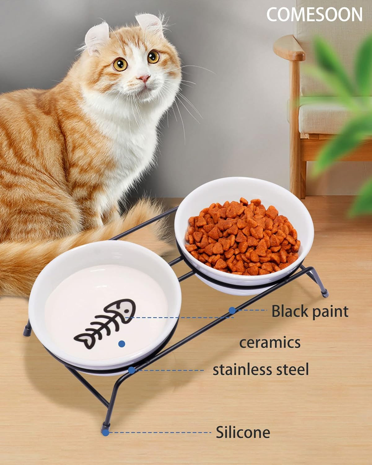 anti-vomiting-raised-cat-bowls-2-13-oz-ceramic-cat-food-water-bowls-with-non-slip-stainless-steel-stand-dishwasher-safe-for-indoor-cats