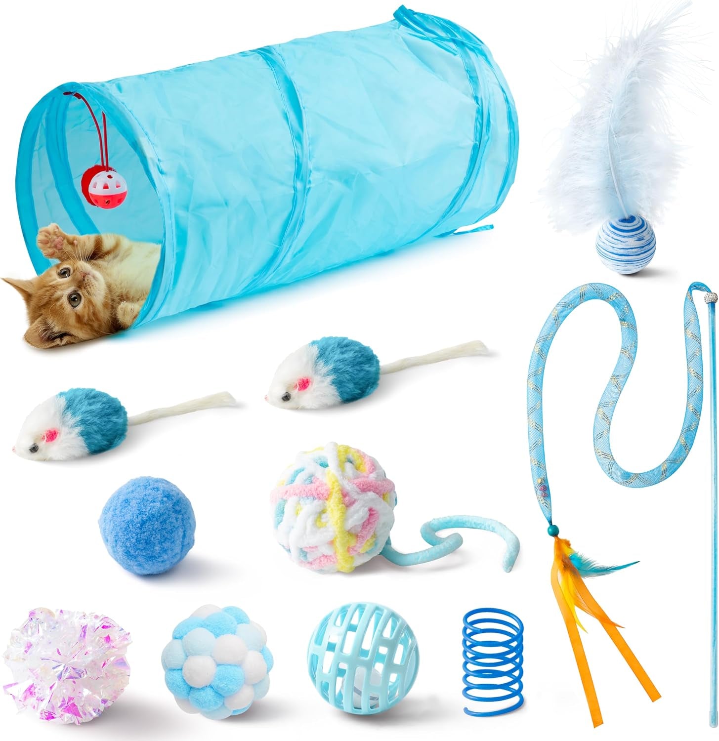 mallmall6-10pcs-cat-toy-set-interactive-cat-toys-pack-including-feather-teaser-wand-cat-springs-mice-crinkle-balls-and-pet-bell-balls-puzzle-toys-for-indoor-cats-gift-pink