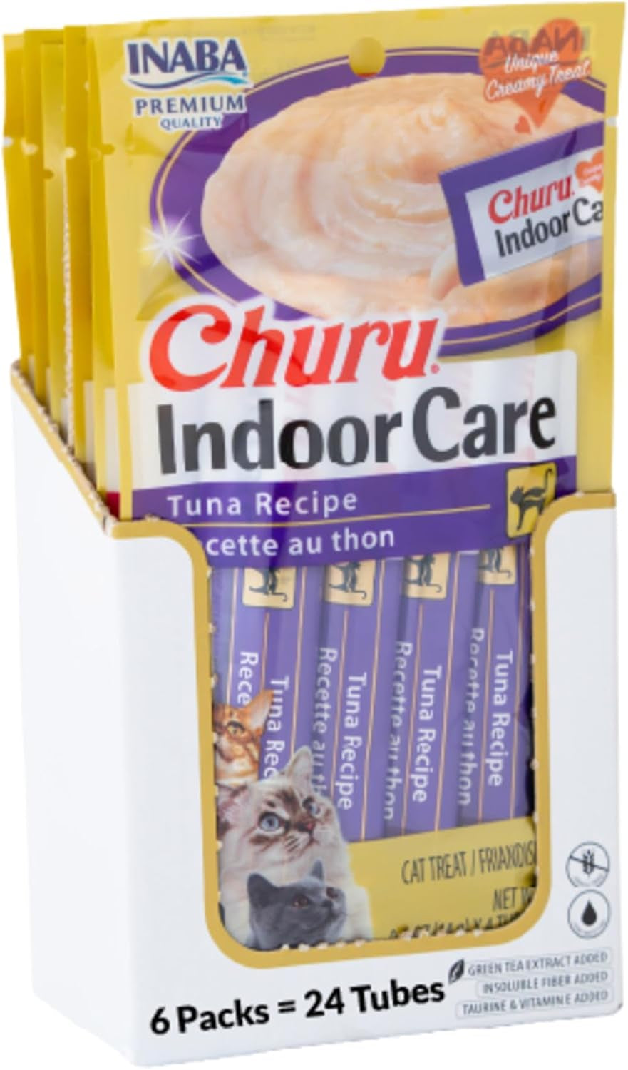 inaba-churu-indoor-care-for-hairball-control-functional-lickable-cat-treat-with-taurine-green-tea-extract-0-5oz-each-24-tubes-total-tuna-recipe