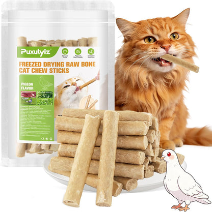 Freezed Dried Cat Chew Sticks, Cat Dental Treats for Freshens Breath and Controls Tartar, Feline Teething Sticks14