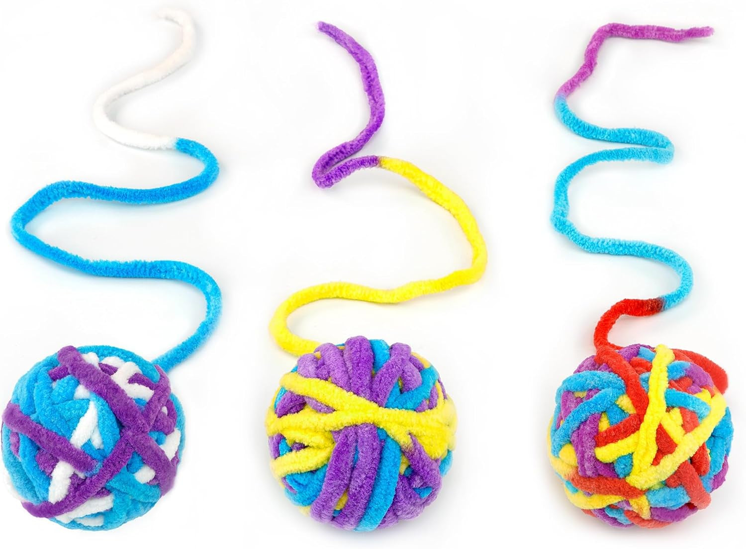 chiwava-6-pack-20-woolen-yarn-cat-toys-ball-with-bell-2-large-indoor-cat-toy-balls-kitten-interactive-toys
