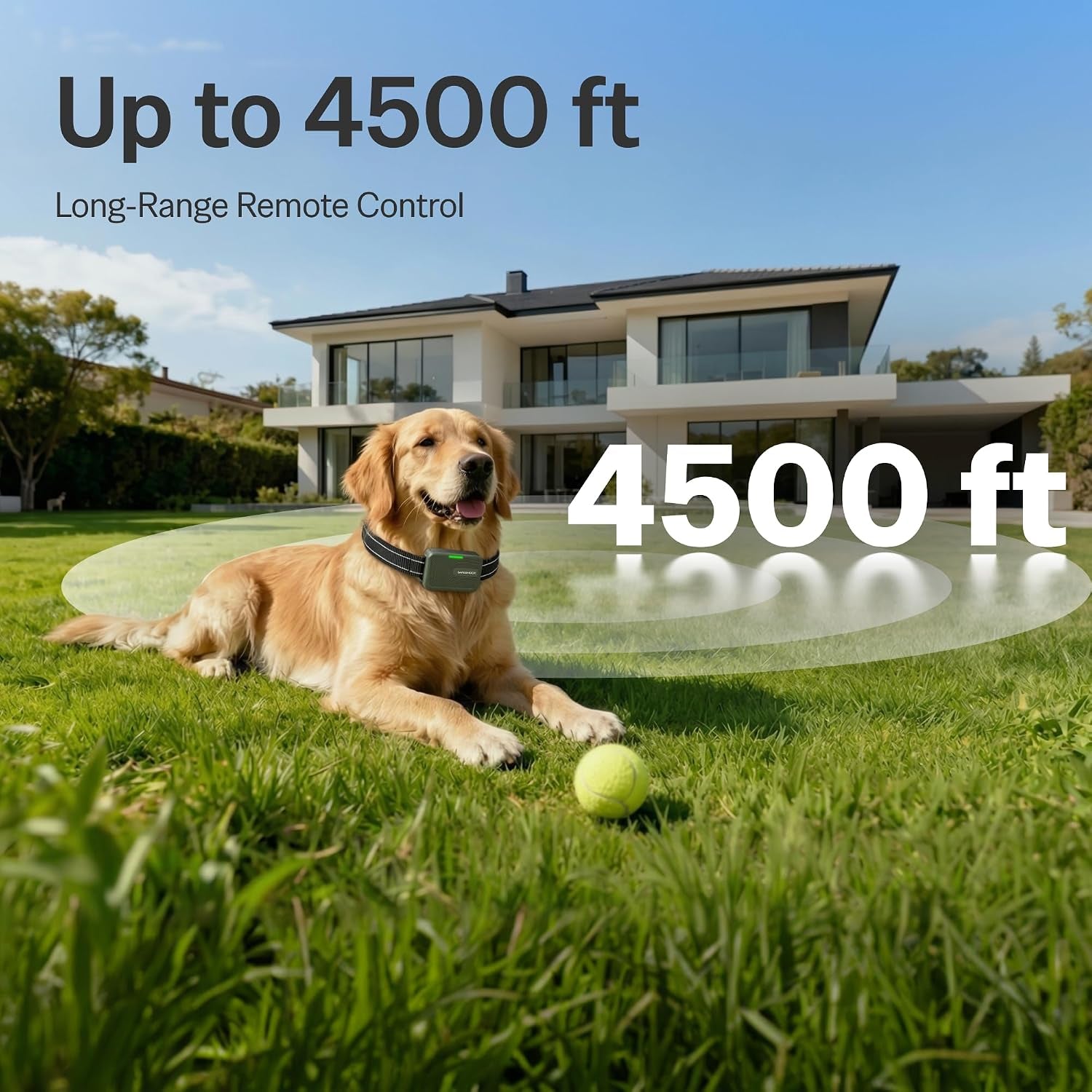 safeshock-latest-version-dog-shock-collar-with-remote-control-4500ft-range-shock-collar-for-dogs-training-collar-waterproof-beep-vibration-first-rechargeable-for-small-medium-large-dogs