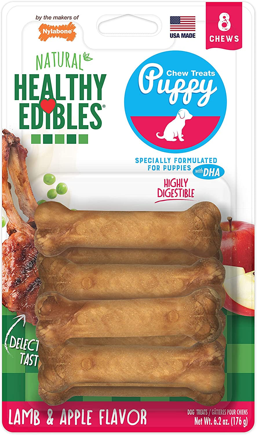 nylabone-healthy-edibles-natural-puppy-chews-long-lasting-treats-for-puppies-roast-beef-apple-bacon-dog-treats-x-small-petite-3-count