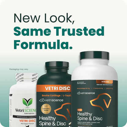 Vetriscience Healthy Spine & Disc Easy-Open Capsules, Back and Spinal Support Chondroitin and Taurine Supplement for Dogs, Perfect for Dachshunds, Corgis, Frenchies, Basset Hounds & More, 180 Count5