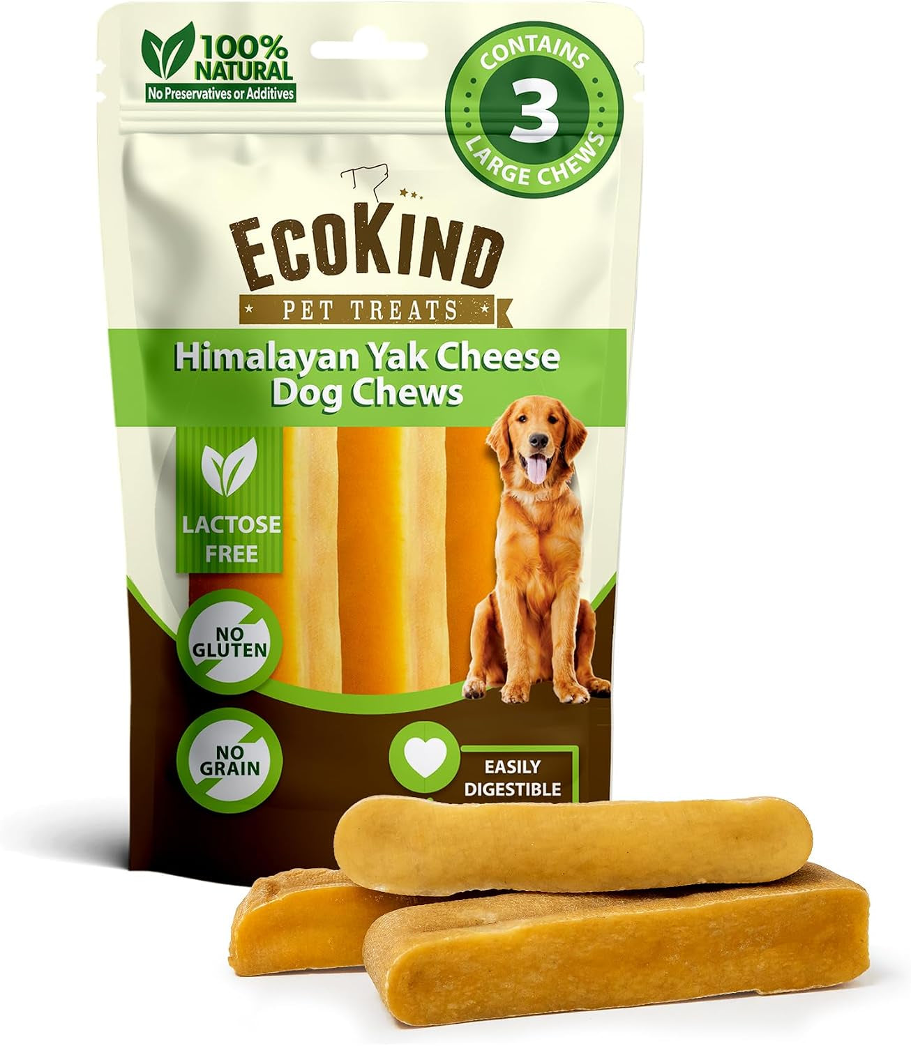 ecokind-yak-cheese-himalayan-dog-chews-yak-chews-for-large-dogs-4-5-bones-1-lb-long-lasting-for-aggressive-chewers-only-3-ingredient-natural-high-protein-dental-dog-treats-no-additives-or-lactose