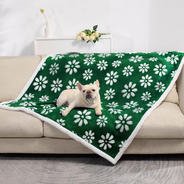 Cute Waterproof Blanket for Dog Cat or Adult, 50"X60", Pink | 3D Textured Flower Pet Blanket for Bed Couch Sofa, Soft Liquid Pee Proof Pet Furniture Protector16