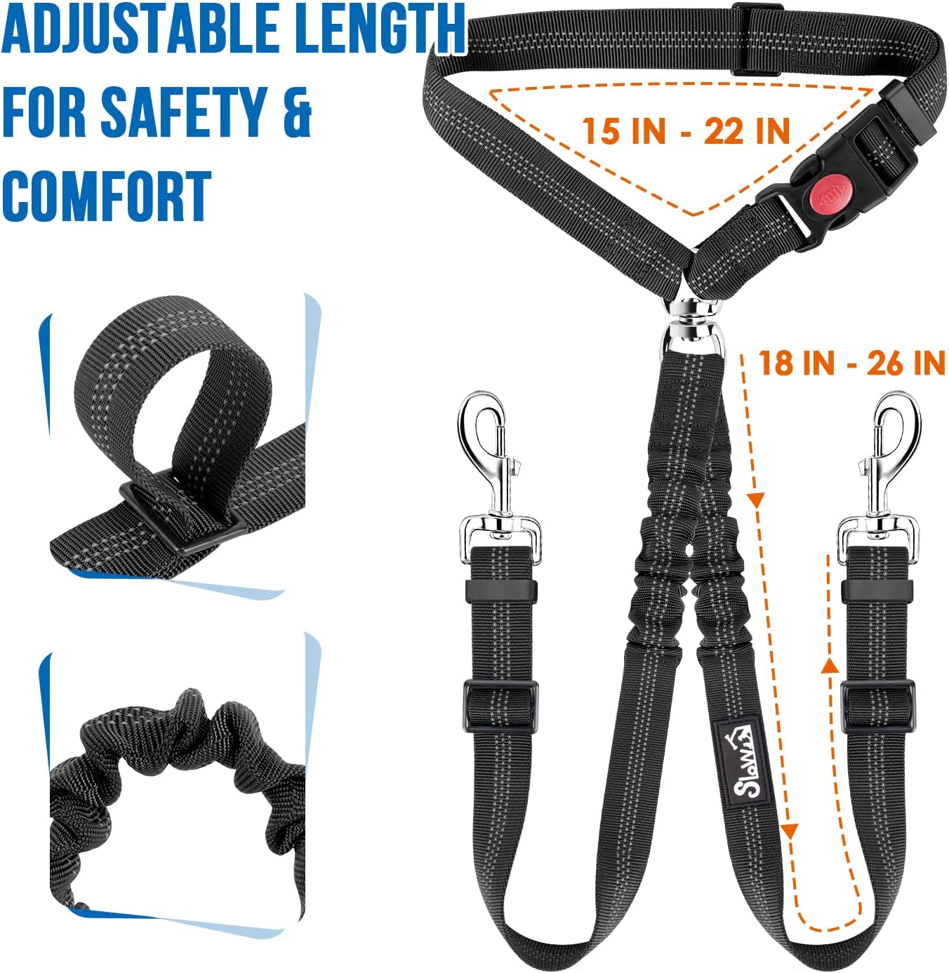 lukovee-double-dog-seat-belt-dual-pet-car-headrest-restraint-safety-seatbelt-no-tangle-dog-leash-duty-adjust-elastic-bungee-puppy-lead-splitter-connect-harness-in-vehicle-travel-for-2-dogs-black
