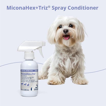 Miconahex+Triz Spray Conditioner for Dogs, Cats and Horses, 8 Oz, Clear | Antibiofilm, Moisturizing; Packaging May Vary7