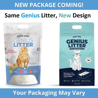 Genius Litter Health Monitoring Cat Litter, Featured on Shark Tank, Lightweight Crystal Silica Gel, Non Clumping, Dust Free, Low Tracking, Odor Control for Indoor Cats and Kittens, 6 Lb Bag8