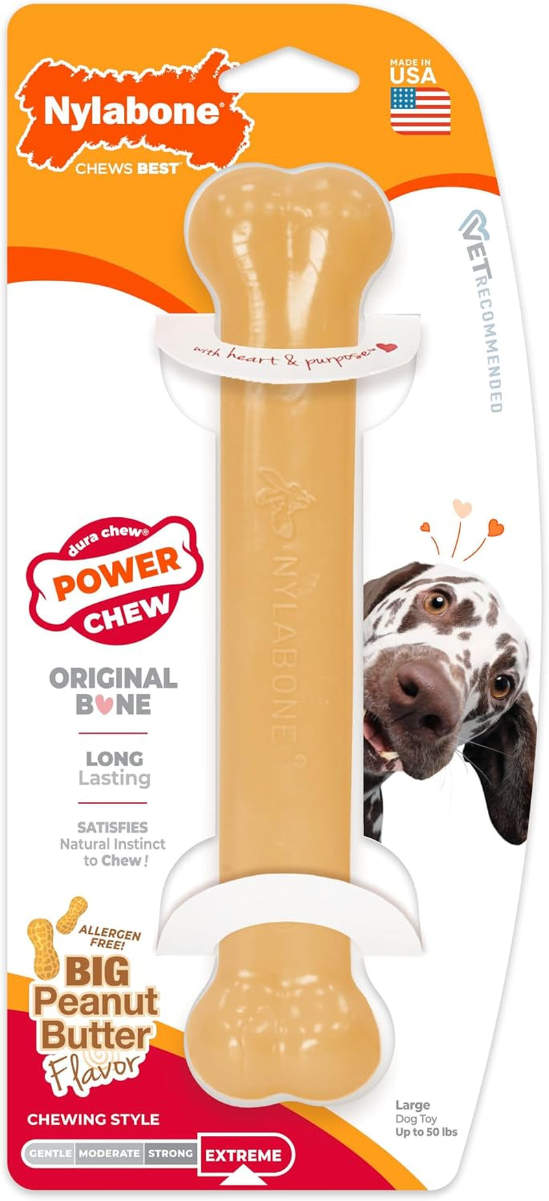 nylabone-original-bone-power-chew-toys-for-dogs-durable-tough-dog-toys-for-aggressive-chewers-long-lasting-chicken-bacon-and-peanut-butter-flavor-small-up-to-25-lbs-1-count-peanut-butter-chicken-and-bacon-flavor-durable-dog-toys-for-aggressive-chewers-helps-clean-teeth-for-dogs-up-to-25-lbs
