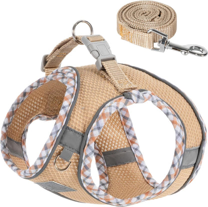Dog Harness & Leash Set - No Pull Soft Breathable Small Dog Harness, Adjustable Reflective Step-In Vest for Puppy, Kitten, Cats8