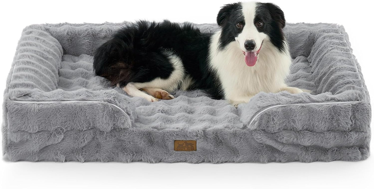 cozy-kiss-orthopedic-dog-bed-for-extra-large-dog-44x32-inch-xl-faux-fur-pet-sofa-bolster-foam-bed-with-sides-non-slip-and-egg-crate-big-dog-couch-bed-with-washable-removable-cover-beige