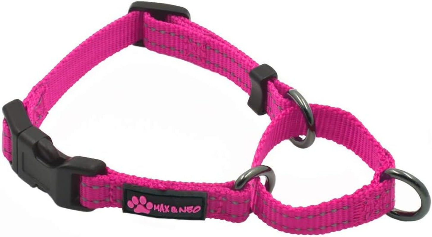 max-and-neo-nylon-martingale-collar-we-donate-to-a-dog-rescue-for-every-collar-sold-medium-orange
