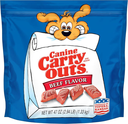 Canine Carry Outs Beef Flavor Dog Treats, 47 Ounce Bag1