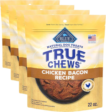 Blue Buffalo True Chews Chicken Pot Pie Natural Dog Treats, Real Meat Dog Snacks, Healthy Reward or Training Treat, Made in the USA with Real Chicken & Natural Ingredients, 12 Oz.15