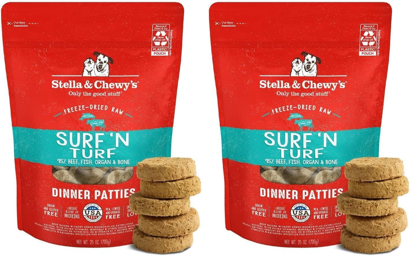 stella-chewys-freeze-dried-raw-dinner-patties-beef-recipe-high-protein-grain-free-puppy-dog-food-perfect-for-picky-eaters-25-oz