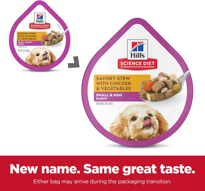 Hill'S Science Diet Puppy Small & Mini Wet Dog Food | #1 Veterinarian Recommended, Chicken & Vegetables, 3.5 Oz. Trays, 12-Pack11