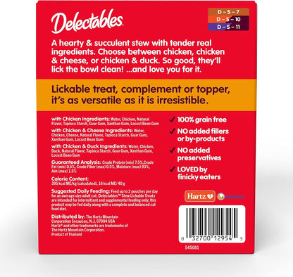 Delectables Non-Seafood Stew Lickable Wet Cat Treats, Variety Pack, 1.4 Ounce (Pack of 12)7