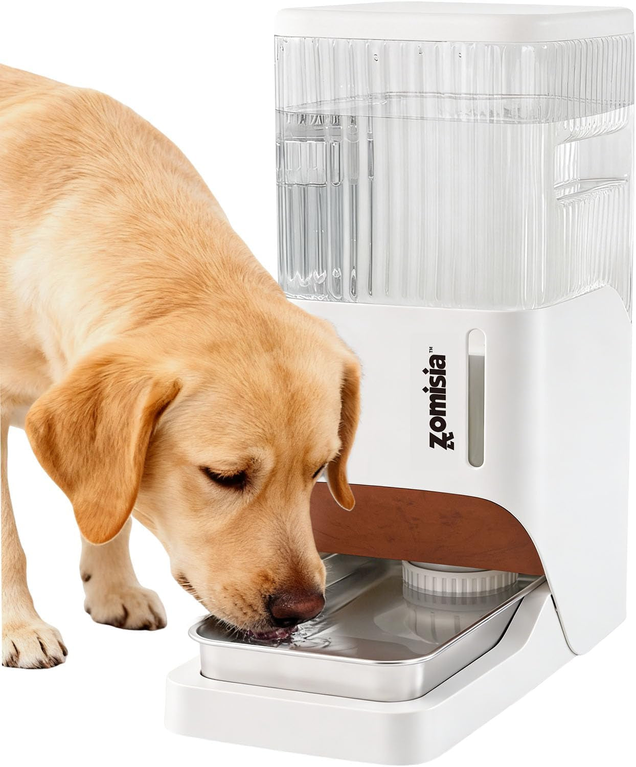 zomisia-automatic-dog-water-dispenser-8l-with-stainless-steel-bowl-gravity-large-capacity-water-bowl-for-dogs-2-gallon-pet-waterer-100-bpa-free-black