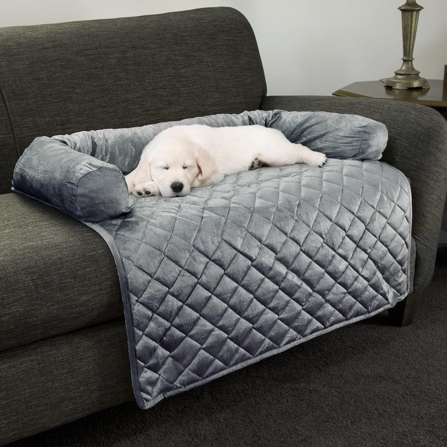 couch-cover-for-dogs-35x35-pet-furniture-protector-with-memory-foam-neck-bolster-quilted-fabric-and-water-resistant-base-layer-by-petmaker-gray