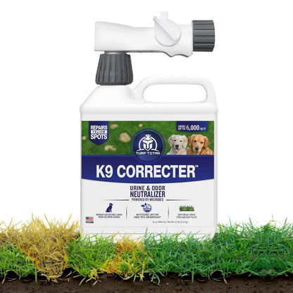 Turf Titan K9 Correcter Dog Urine Neutralizer for Lawns (32 Oz) – Fights Yellow Spots and Odors – Grass Dog Urine Neutralizer to Grass Recovery with Weekly Use – Covers up to 6,000 Sq Ft1