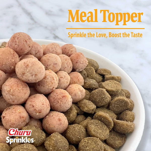 INABA Churu Sprinkles Cat Meal Topper, Chicken, 18Ct | Immune Support, Antioxidant Support, 70% Moisture, Meal Topper, Dual Texture, 18 X 1.05 Oz Packs5