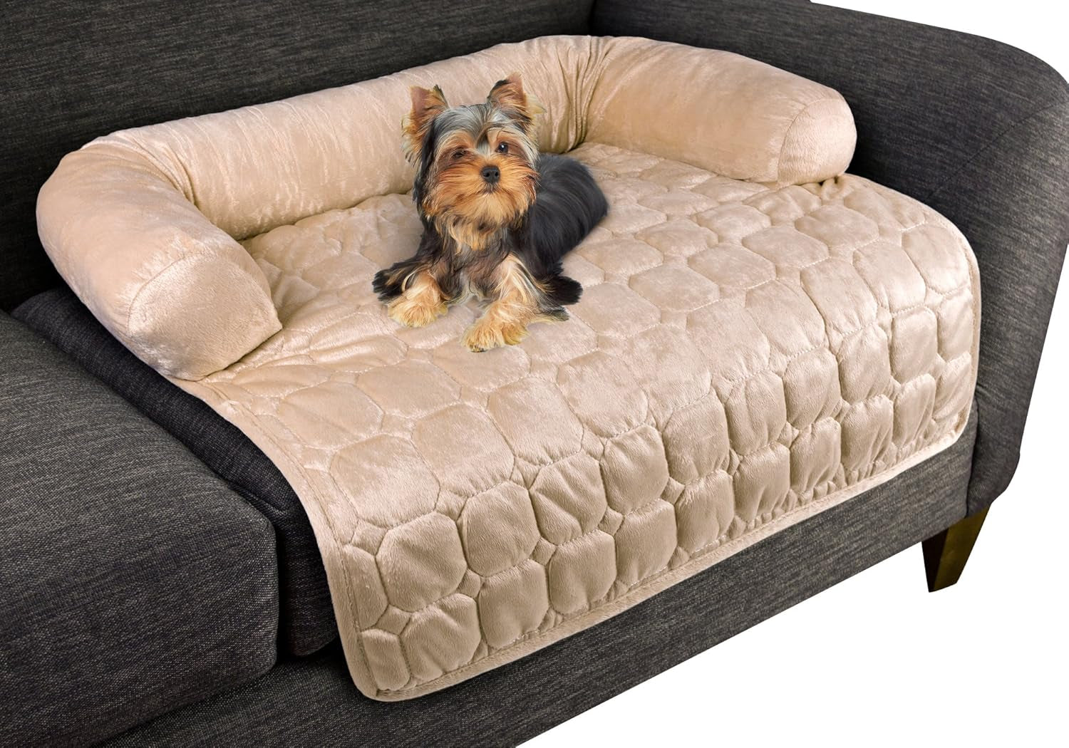 couch-cover-for-dogs-35x35-pet-furniture-protector-with-memory-foam-neck-bolster-quilted-fabric-and-water-resistant-base-layer-by-petmaker-gray
