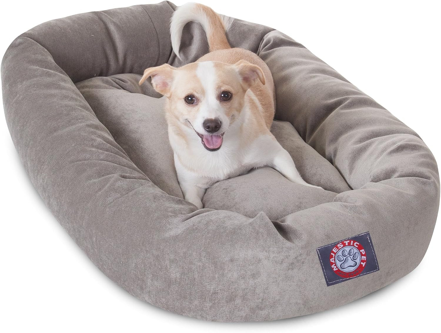 majestic-pet-40-inch-micro-velvet-calming-dog-bed-washable-cozy-soft-round-dog-bed-with-spine-for-head-support-fluffy-donut-dog-bed-40x29x9-inch-round-pet-bed-large-pearl