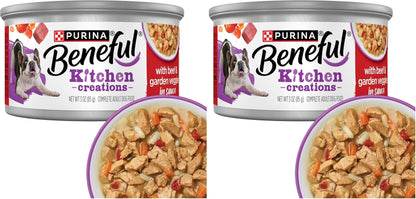 Purina Beneful Kitchen Creations with Beef, Chicken, or Lamb Wet Dog Food Variety Pack - (Pack of 30) 3 Oz. Cans14
