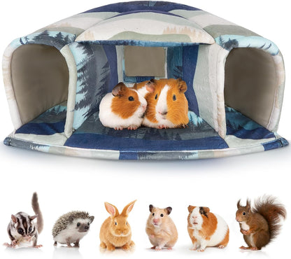 Unicorn Catcher Washable Guinea Pig Hideout Large Cozy Bed for Small Pets | Warm Plush Pet House Featuring a Semi-Closed Design for Hamsters Chinchillas and Bunnies to Sleep in Secure Comfort8