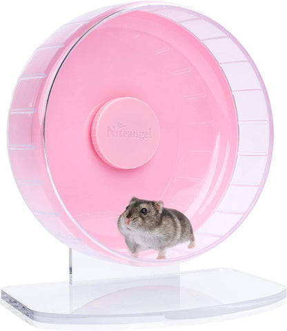 Niteangel Super-Silent Hamster Exercise Wheels: Quiet 10 Inch Running Wheel | Can 10.6-13.4" Adjustable Height - No Bend Back Spinner Running for Dwarf Syrian Hamster Gerbils Mice or Other Small Animal23