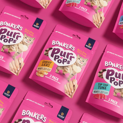 Bonkers Purrpops Freeze-Dried Chicken Flavored Lollipop Treats for Cats, 15 Pack4