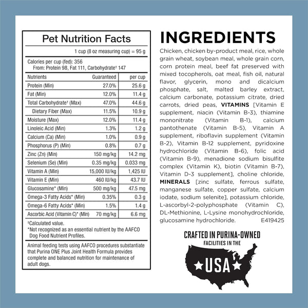 Purina ONE plus Joint Health Formula Natural with Added Vitamins, Minerals and Nutrients Dry Dog Food - 31.1 Lb. Bag5