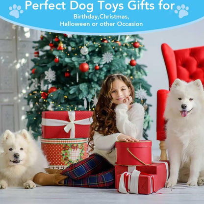 Bzonsmart Dog Squeaky Toys Plush Chew Toys for Small Medium Large Dogs | Double Sound |Non-Toxic Soft Plush |Double-Layer Reinforced Sewing| Suitable for Interactive.Playing, Chewing &Teething9