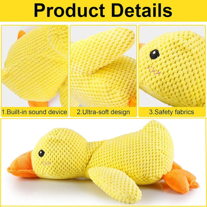 Mellow Dog Calming Duck, 2025 New Yellow Duck Dog Toy, the Mellow Ducks Calming Pillow, Dogs Ducks Toy with Quacking Sound for Indoor Dogs2