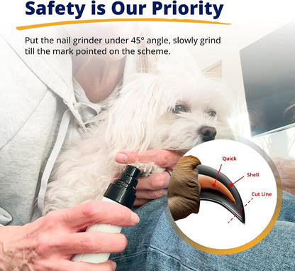 Silent Groom Pro Pet Nail Grinder | Whisper Quiet Claw Trimmer for Dogs, Cats and Other Animals | Safe & Stress Free Nail Grooming, Ideal for Sensitive Dogs of All Breeds & Sizes6