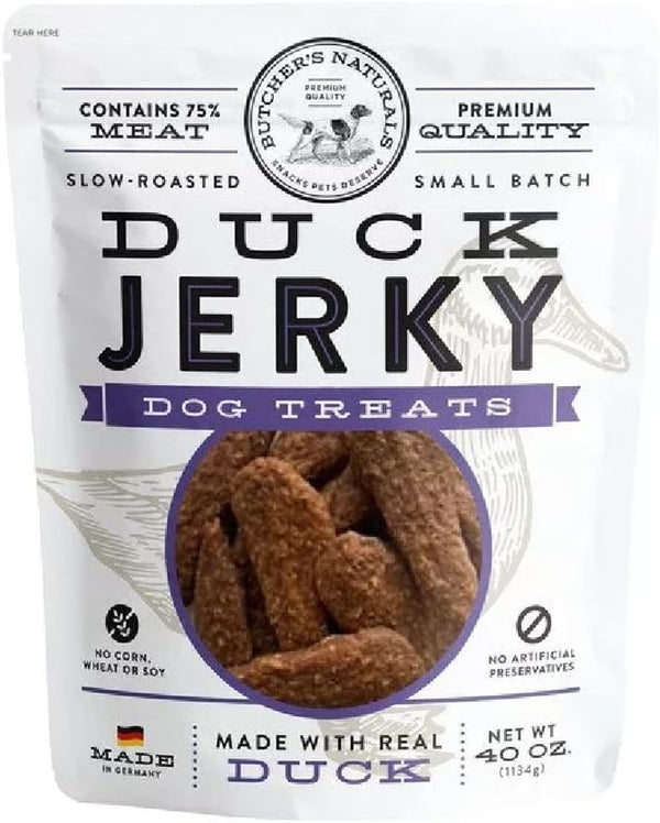 Butcher'S Naturals Dog Treat Real Duck Slow Roasted Small Batch Contains 75% Meat No Corn No Soy (40 OZ)1