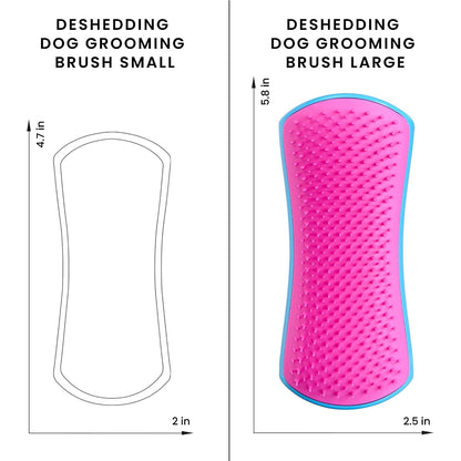 Pet Teezer De-Shedding Dog Brush for Long Hair Breeds, Large, Blue & Pink | Dog Grooming Tool with Patented Two-Tier Teeth Reaches the Undercoat for Thick, Double-Coated Dogs & Wet or Dry Fur6