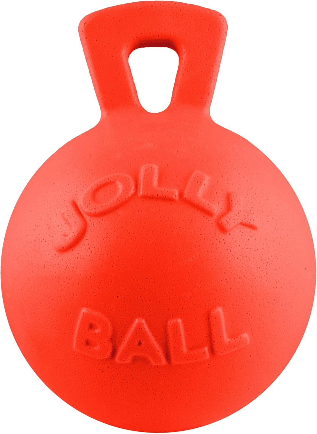 jolly-pets-tug-n-toss-heavy-duty-dog-toy-ball-with-handle-8-inches-large-red-408-rd