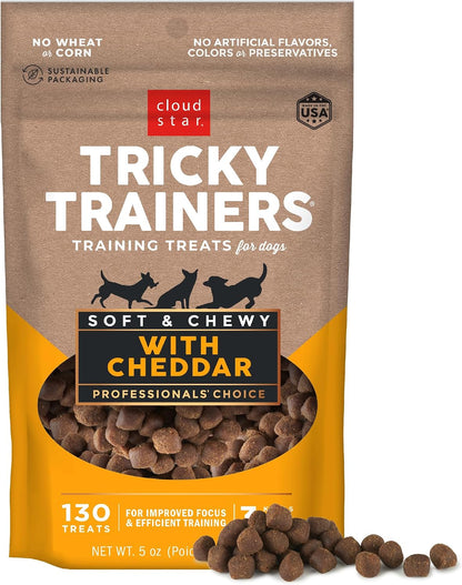 Cloud Star Tricky Trainers Soft & Chewy Dog Treats, Liver, 14 Oz. Pouch10