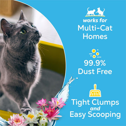 Purina Tidy Cats Lightweight Cat Litter, Clumping Multi Cat, Glade Clear Springs Odor Control, Low Dust, 38 Lb. Box4