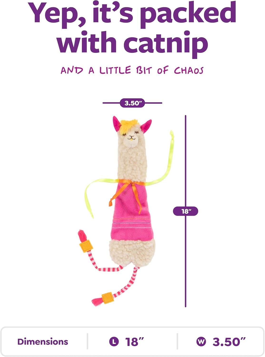 smartykat-leggy-llama-catnip-crinkly-plush-kicker-cat-toy-soft-floppy-body-for-wrestling-bunny-kicks-for-cats-kittens