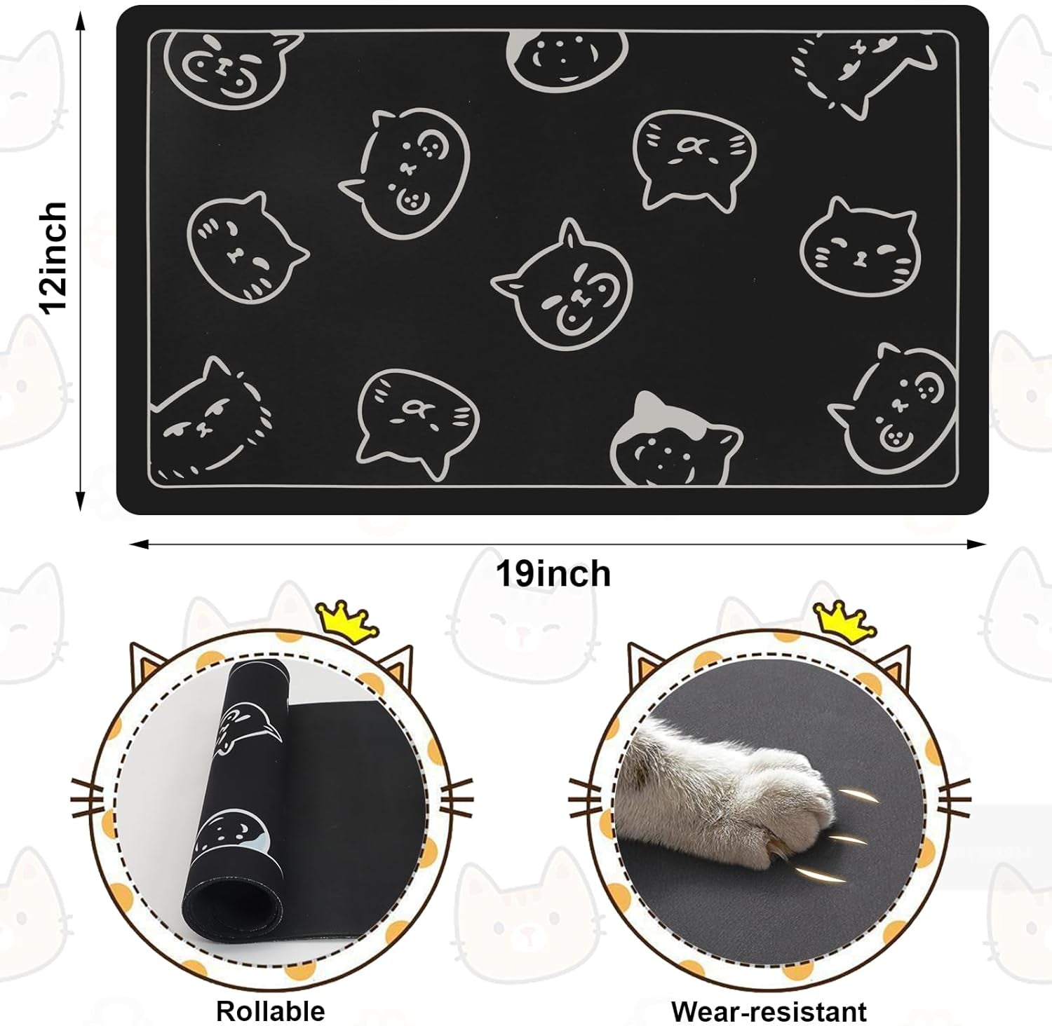 pet-feeding-mat-absorbent-dog-mat-quick-dry-pet-food-mat-cat-feeding-mat-pet-quick-dry-water-dispenser-mat-pet-supplies-for-dog-and-cat-black-12x19