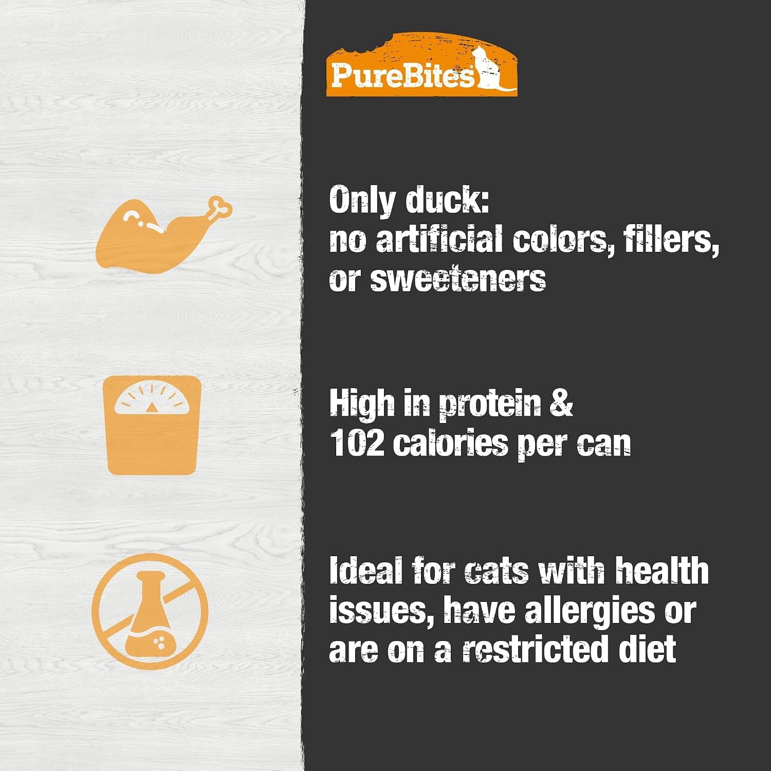 purebites-100-pure-duck-pate-cat-treat-2-5oz-can-only-1-ingredient-case-of-12