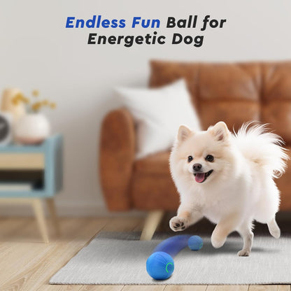 Interactive Small Dog Toy Ball, 2 Inch Smart Jumping Ball for Puppy/Small Dogs, Activated Automatic Bouncing Moving Vibrating, Dog Toy for Small Dogs to Keep Them Busy（Sky Blue）2