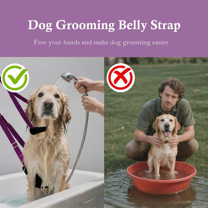 Pet Grooming Loop and Belly Strap for Dogs with Extension Strap, Nylon Restraint Noose Adjustable Slip Rope Dog Grooming Supplies for Dog Grooming Arm and Pet Grooming Table - 3 Pack6