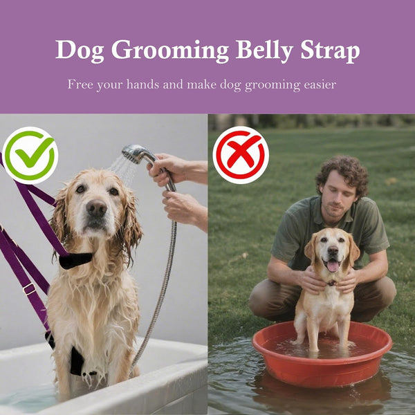 Pet Grooming Loop and Belly Strap for Dogs with Extension Strap, Nylon Restraint Noose Adjustable Slip Rope Dog Grooming Supplies for Dog Grooming Arm and Pet Grooming Table - 3 Pack6