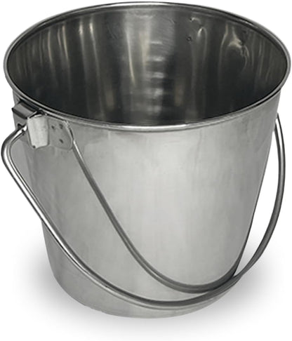 Advance Pet 16 Qt (4 Gal) Stainless Steel Bucket – Heavy Duty, Rust Resistant, Dishwasher Safe for Dogs, Livestock & Kennels4